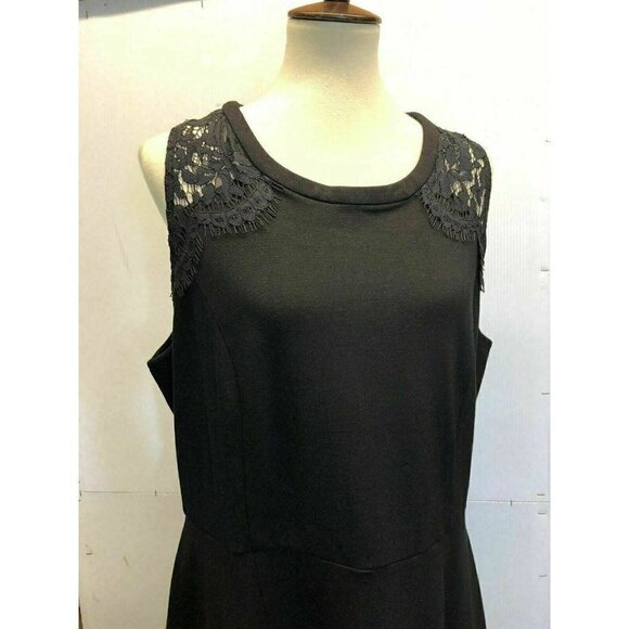 Maison Jules  Lace-Inset Fit Flare Dress XXL - Picture 4 of 7